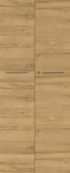 Aktenschrank ISORNO 2-türig 197 cm Graphitgrau/ Eiche