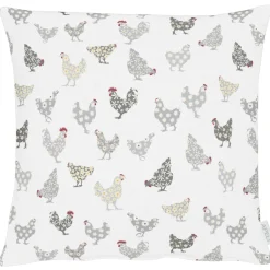 APELT Kissenhülle HÜHNER ALL-OVER 49x49cm mehrfarbig