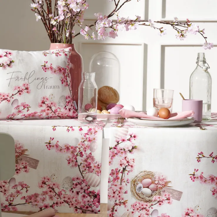 APELT Läufer - KIRSCHBLÜTE & EIER 48x140cm mehrfarbig