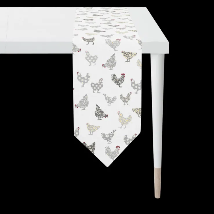 APELT Tischband HÜHNER ALL-OVER 25x175cm mehrfarbig