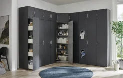 QUARTIER Apothekerschrank MULTIRAUMKONZEPT 30 x 185 cm graphitfarben