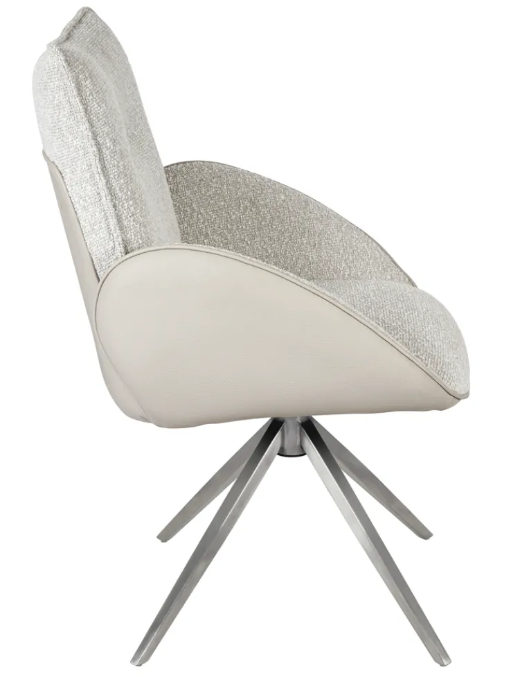 Armlehnenstuhl BREST creme/beige