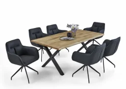 QUARTIER Armlehnstuhl BALTIMORE anthrazit/schwarz