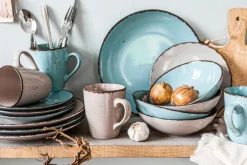 ARTE VIVA Kombiservice NATURLOOK 16-teilig Keramik mehrfarbig