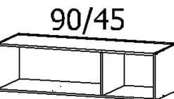 QUARTIER Aufsatzschrank C.A.P.A 136 x 39 cm braun