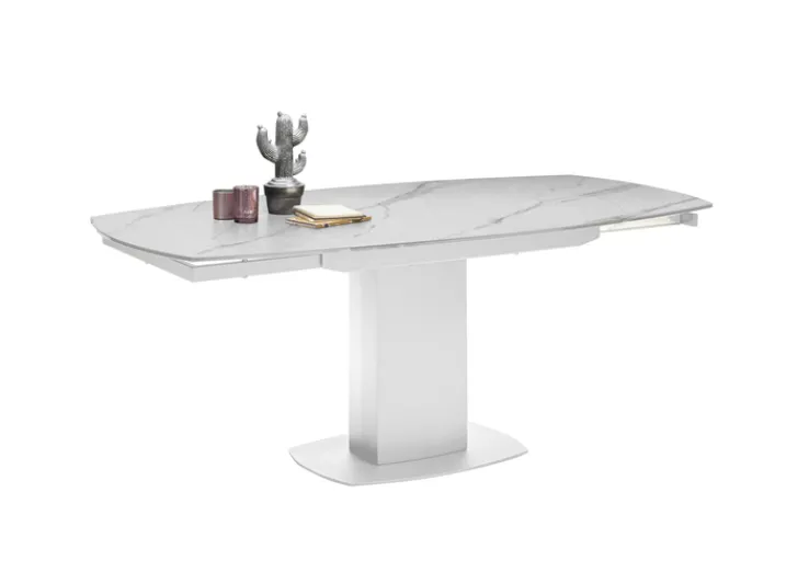 Auszugsesstisch MICHAEL Marmoroptik