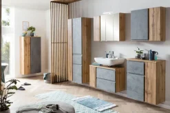 Bad-Hängeschrank GENT hellgrau/braun 65cm