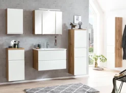 Bad-Hängeschrank GENT weiß/braun 40 cm