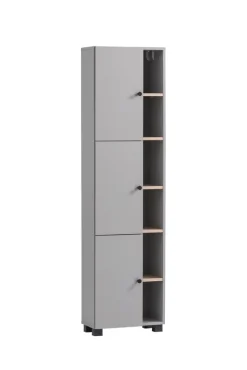 Bad-Hochschrank BALTO grau