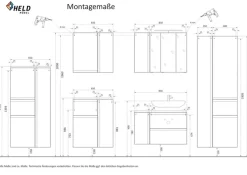 Bad-Hochschrank GENT grau