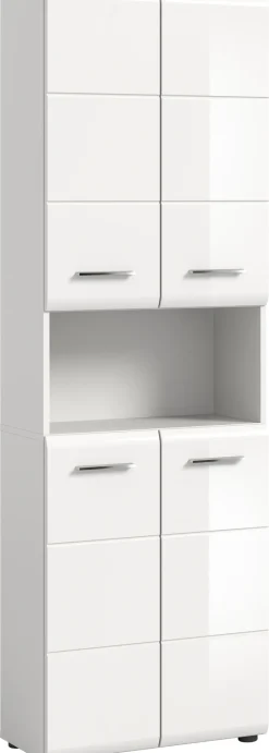 QUARTIER Bad-Hochschrank LOGAN weiß
