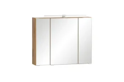 Bad-Spiegelschrank GENT weiß/braun 80cm