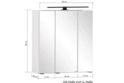 Bad-Spiegelschrank LÜTTICH beige 60cm