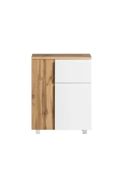 Bad-Unterschrank GENT weiß/braun 65cm