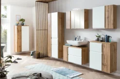 Bad-Waschbeckenunterschrank GENT weiß/braun