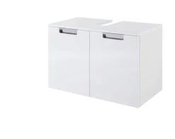 Bad-Waschbeckenunterschrank MARS braun/weiß