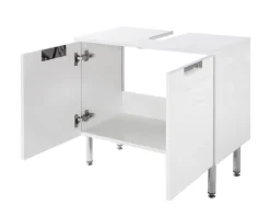 Bad-Waschbeckenunterschrank MARS braun/weiß