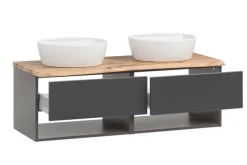 Bad-Waschtisch ANTWERPEN grau 121cm