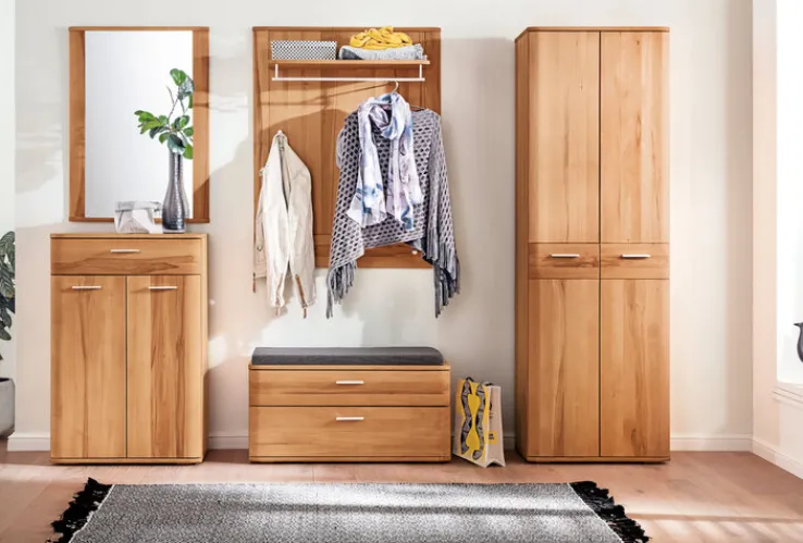 Bank VEDURA 90 x 44 x 38 cm Teilmassiv braun