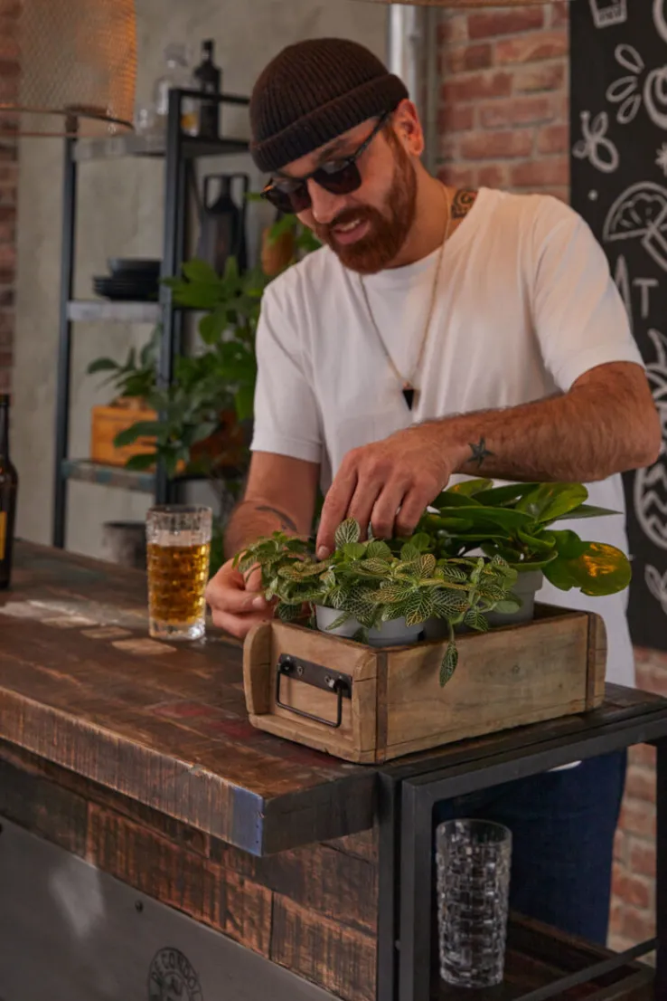 QUARTIER Bar WOODEN INDUSTRY Mango massiv