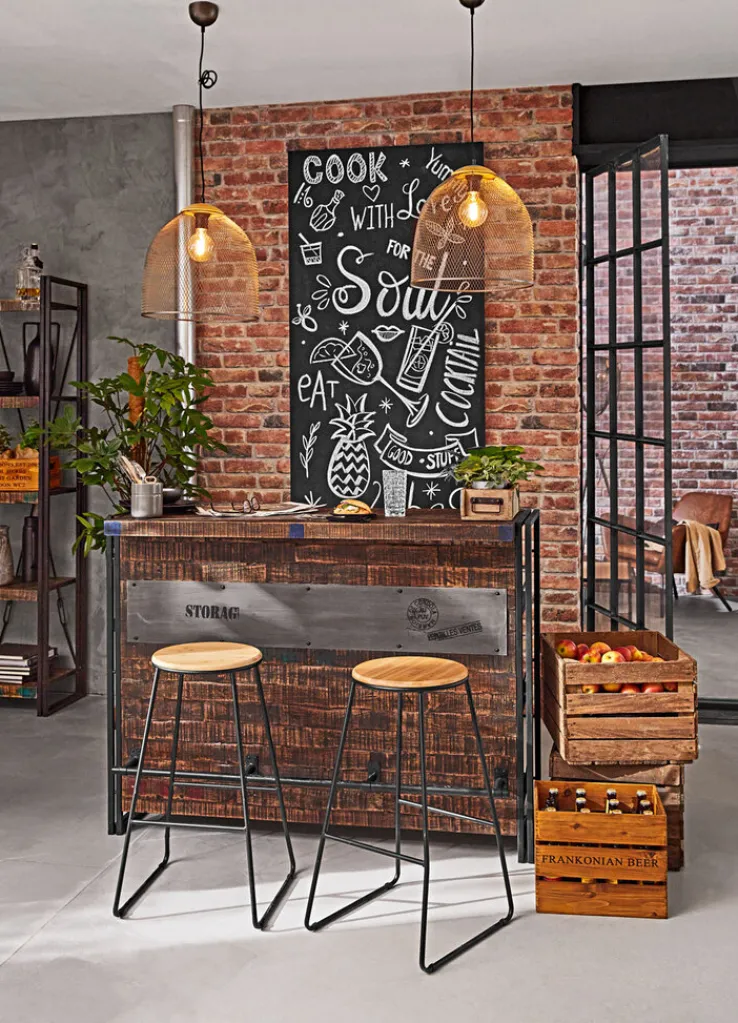 QUARTIER Bar WOODEN INDUSTRY Mango massiv