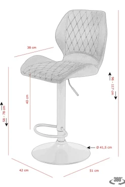 QUARTIER Barstuhl SONJA schwarz