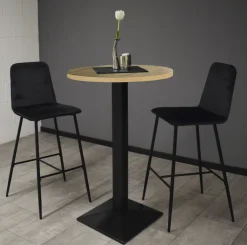 Bartisch JARO 70 x 70 cm braun/schwarz