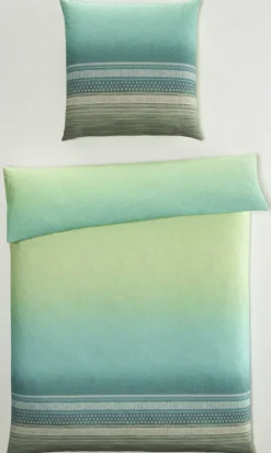 bassetti Satin-Bettwäsche BWSAT NABUCCO V.V1 135 x 200 cm grün