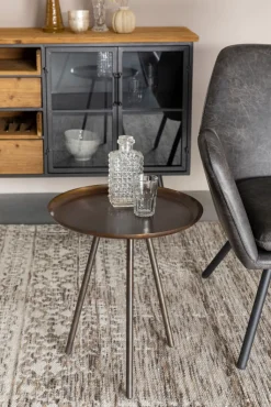 QUARTIER Beistelltisch LANDO 48 x 46 cm kupferfarbig