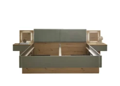 QUARTIER Bettanlage SIMADA 3-teilig braun/ grün