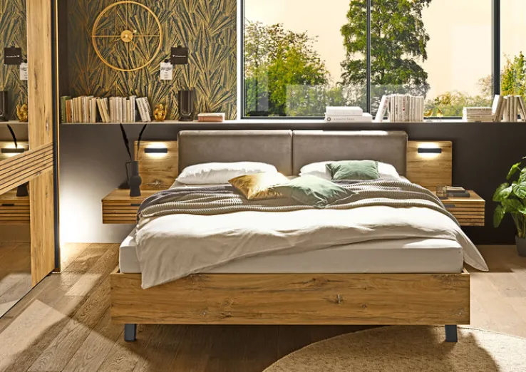 QUARTIER Bettanlage TRATTINO 180 x 200 cm braun/ graphit