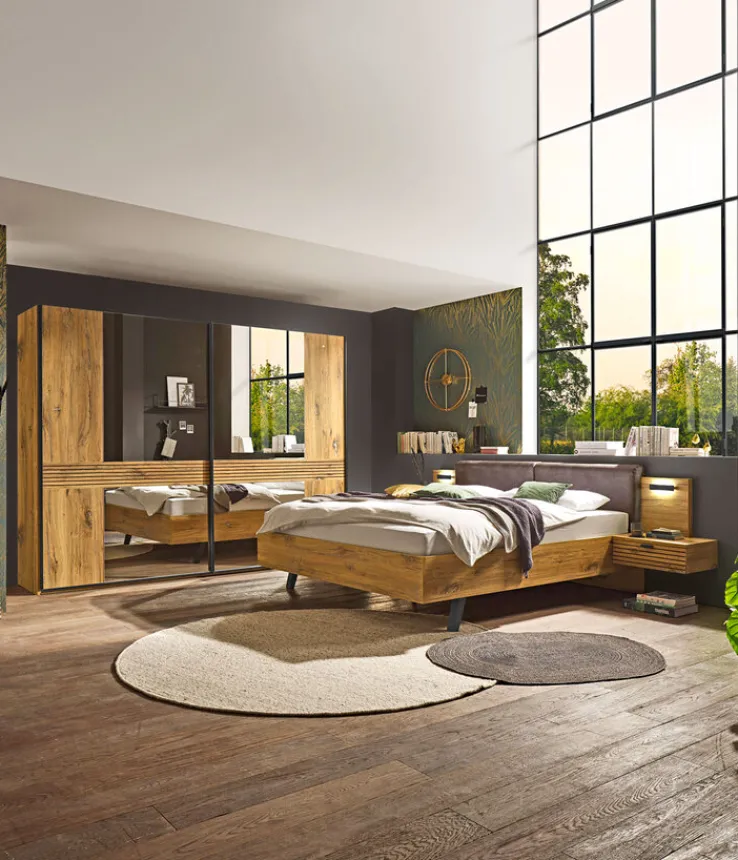 QUARTIER Bettanlage TRATTINO 180 x 200 cm braun/ graphit