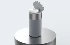 Bluetooth-Lautsprecher mit Ladefunktion und Nachtlicht grau