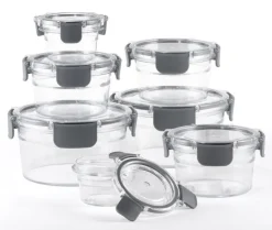 bongusto Aufbewahrungsdosen mit Deckel 7-teilig transparent