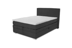 Boxspringbett ARABELLA 140 x 200 cm dunkelgrau
