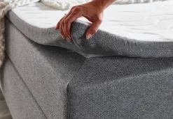 QUARTIER Boxspringbett ARDI 180 x 200 cm grau