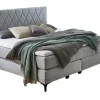 Boxspringbett BARELL ALICANTE 180 x 200 cm grau