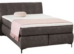 QUARTIER Boxspringbett BIANCA 140 x 200 cm grau