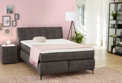 QUARTIER Boxspringbett BIANCA 140 x 200 cm grau