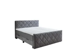 QUARTIER Boxspringbett CHARLIE 180 x 200 cm Silber