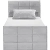 QUARTIER Boxspringbett DARIO 100 x 200 cm grau