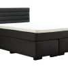 QUARTIER Boxspringbett GIANNI 140 x 200 cm anthrazit