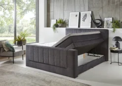 Boxspringbett KENOSHA 180 x 200 cm anthrazit