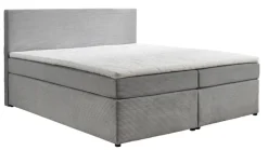 QUARTIER Boxspringbett LEIA 180 x 200 cm grau