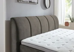 Boxspringbett OTTAWA 180 x 200 cm taupebraun