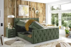 QUARTIER Boxspringbett RIO 180 x 200 cm grün