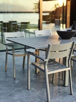 Brafab Stapelstuhl Garten DELIA AL 2er Set light grey