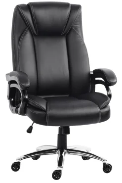 Bürostuhl AUSTIN schwarz/ chromfarbig