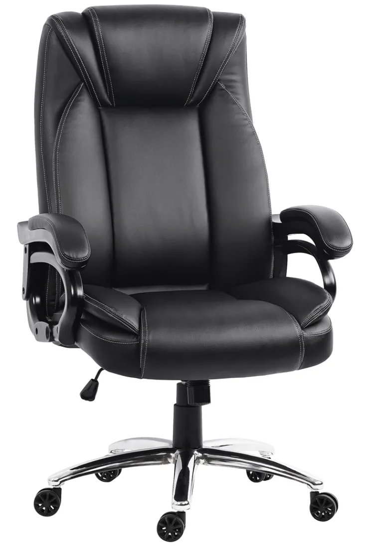 Bürostuhl AUSTIN schwarz/ chromfarbig