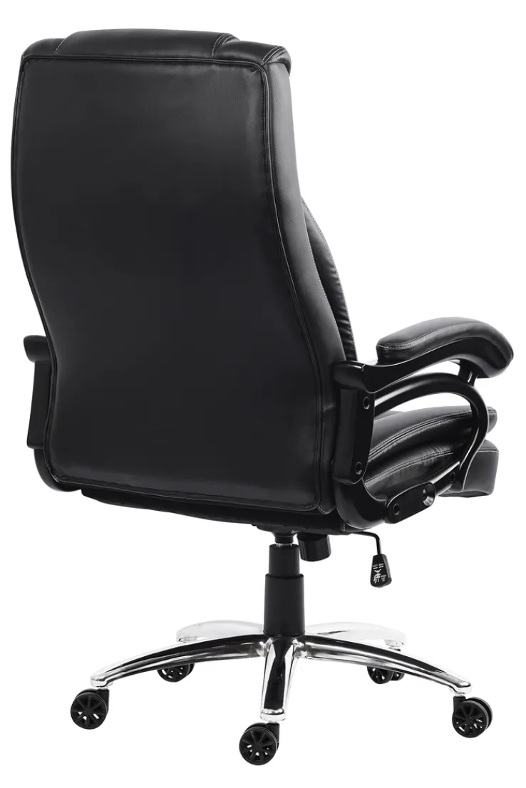 Bürostuhl AUSTIN schwarz/ chromfarbig